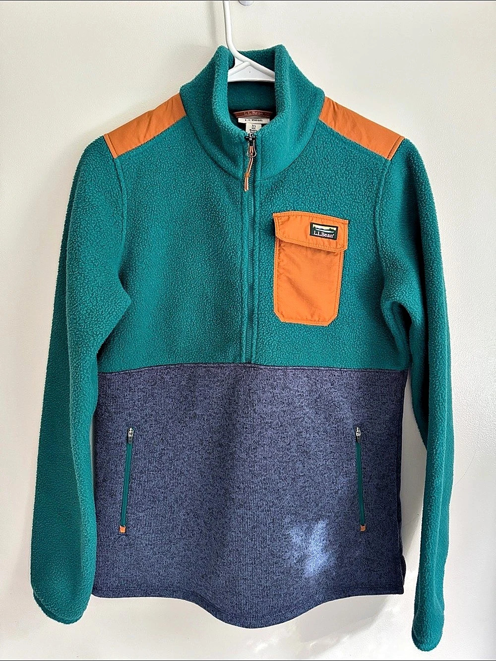 L.L.Bean Women's Mountainside Fleece Jacket, Colorblock XS